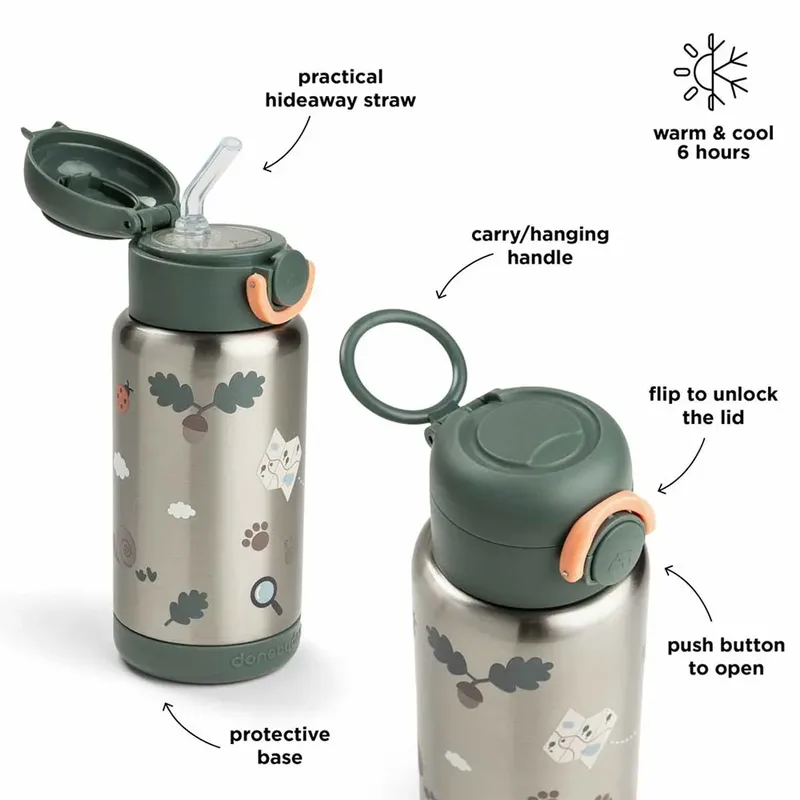 Insulated Tiny Trails 340ml Stro-fles fra Done by Deer – produktbillede 4 af 6