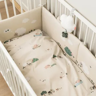 Int/dk Tiny Farm Baby Katoenen Lakens by Done by Deer – product photo 3 of 5