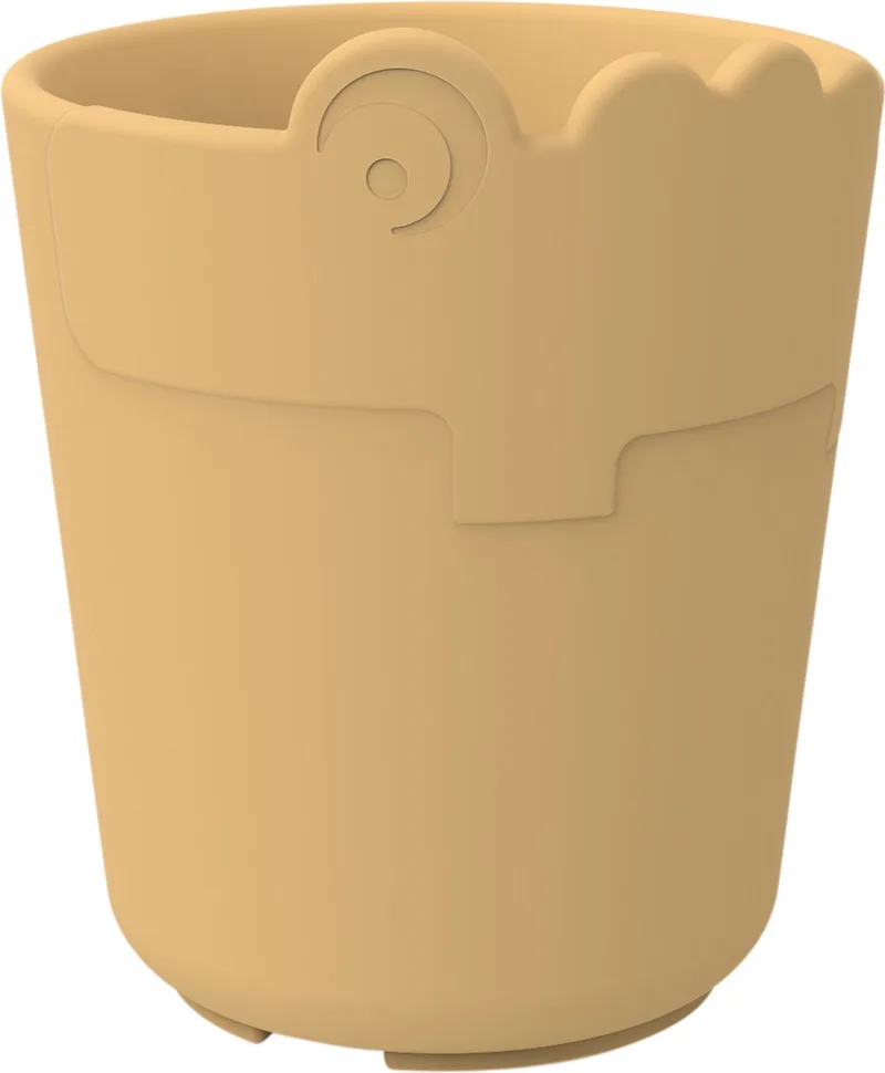 Kiddish drinkbeker Croco Mustard de Done by Deer en Mosterd – photo produit