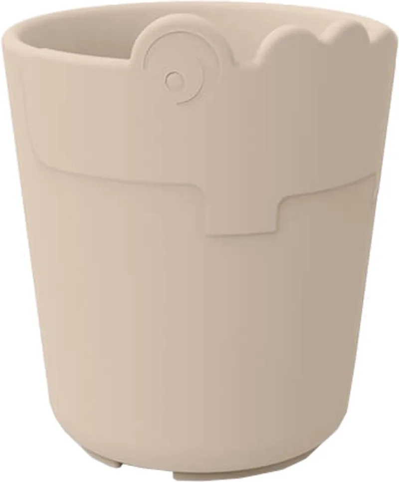 Kiddish drinkbeker Croco Sand fra Done by Deer i Beige – produktbillede