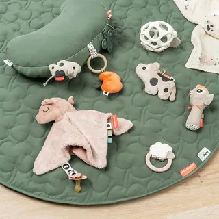 Knuffeldoekje - Tiny Farm - Pigee Powder von Done by Deer in Rosa – Produktfoto 5 von 5