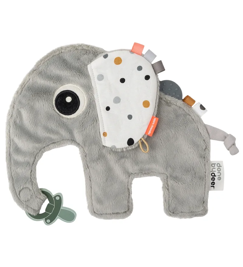 Knuffeldoekjes - 25x20 - Cozy Elphee - Grijs van Done by Deer – productfoto
