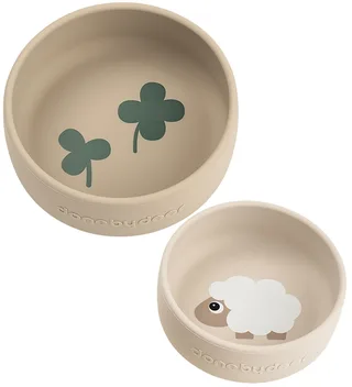 Sheepy Silikone Sæt Med 2 Skåle fra Done by Deer – produktbillede 1 af 4