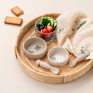 Sheepy Silikone Sæt Med 2 Skåle fra Done by Deer – produktbillede 4 af 4