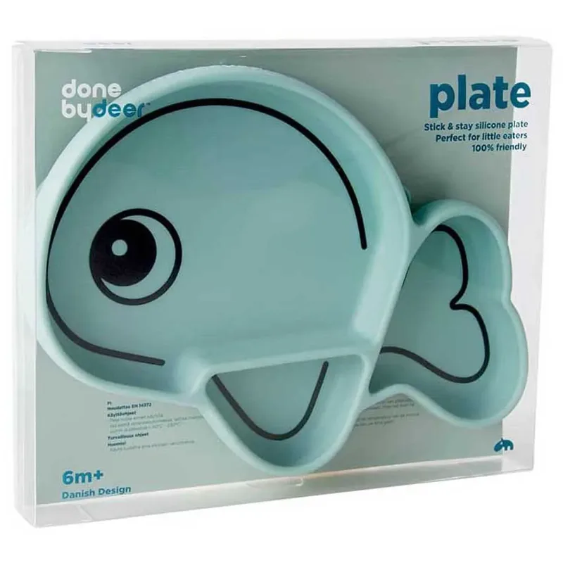 Silikone Stick&stay Plate Wally fra Done by Deer – produktbillede 3 af 4