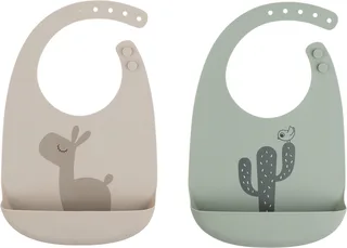 Lalee Slab Sand/Green 2 Stuks van Done by Deer in Groen – productfoto 1 van 3