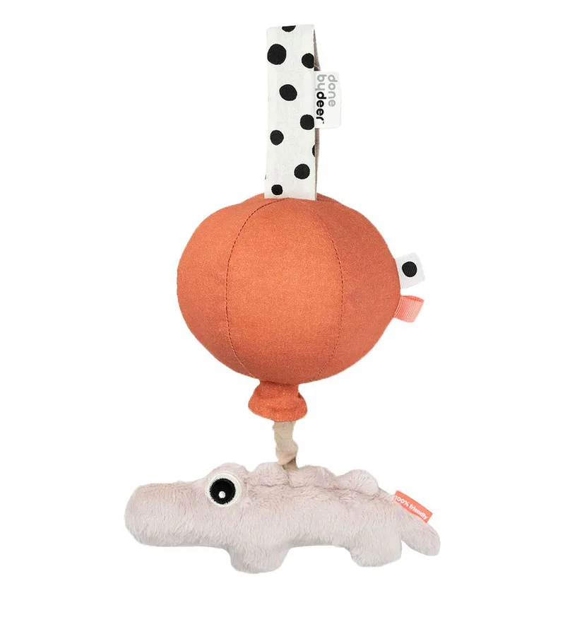 Muziekmobiel - Happy Clouds Croco - Powder van Done by Deer – productfoto