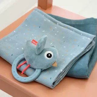 Sensorisk Skallra Med Bitring Birdee från Done by Deer – produktbild 4 av 4