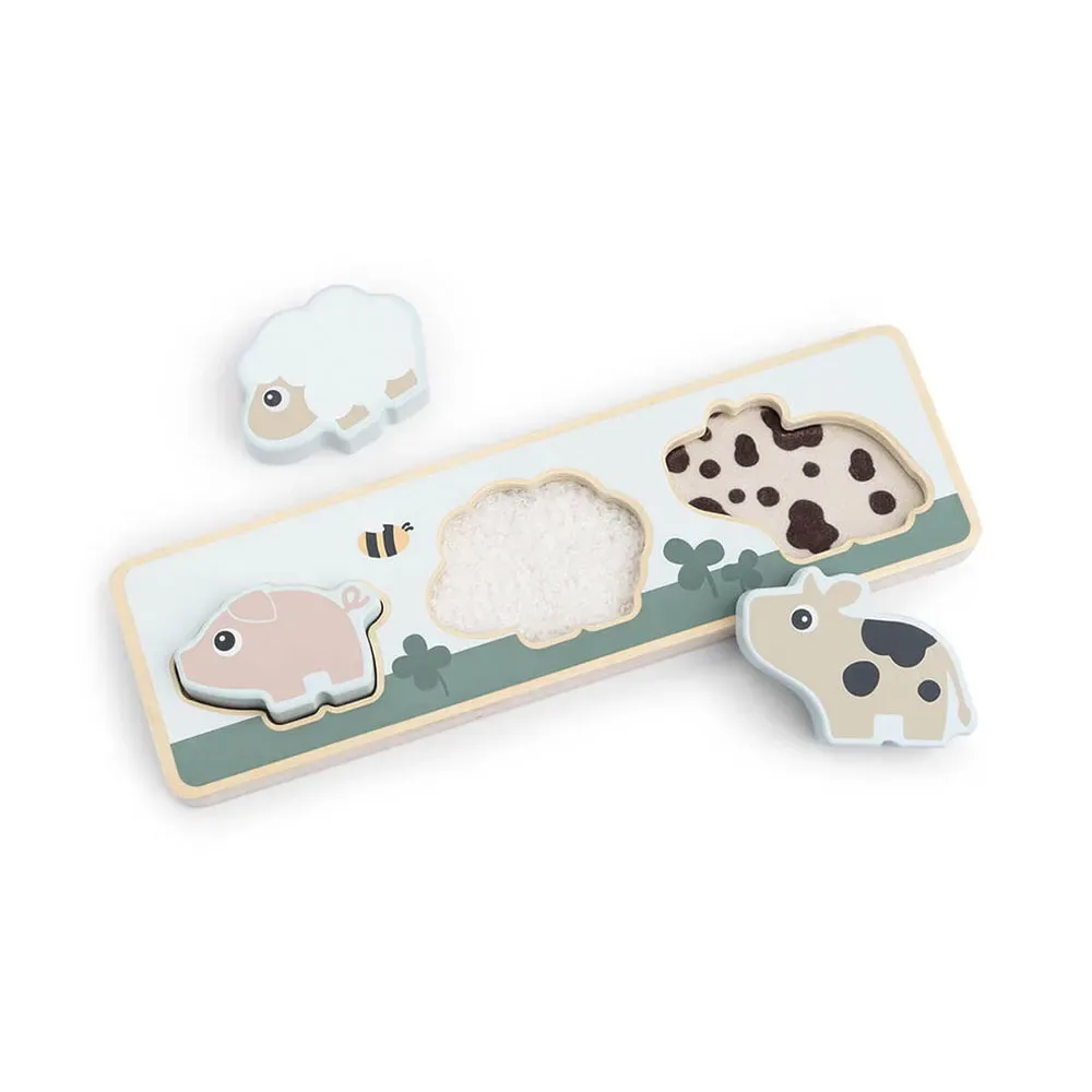 Puzzle Sensory Tiny Farm de Done by Deer – photo produit
