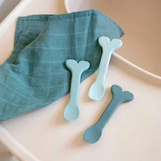 Silicone Baby Lepel 3-pack Wally van Done by Deer – productfoto 4 van 5