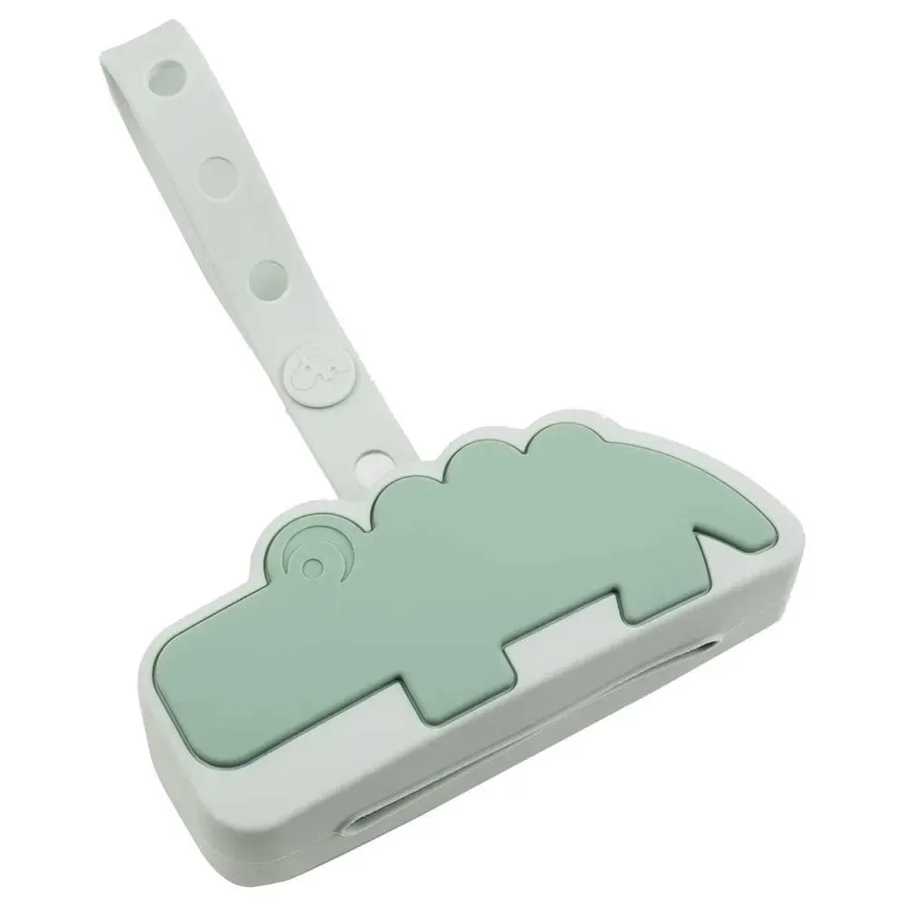 Attache Sucette Crocodile Silicone de Done by Deer – photo produit