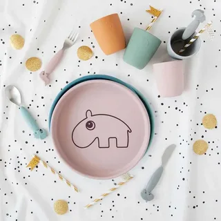 Assiette Ozzo Silicone de Done by Deer – photo produit 2 sur 5