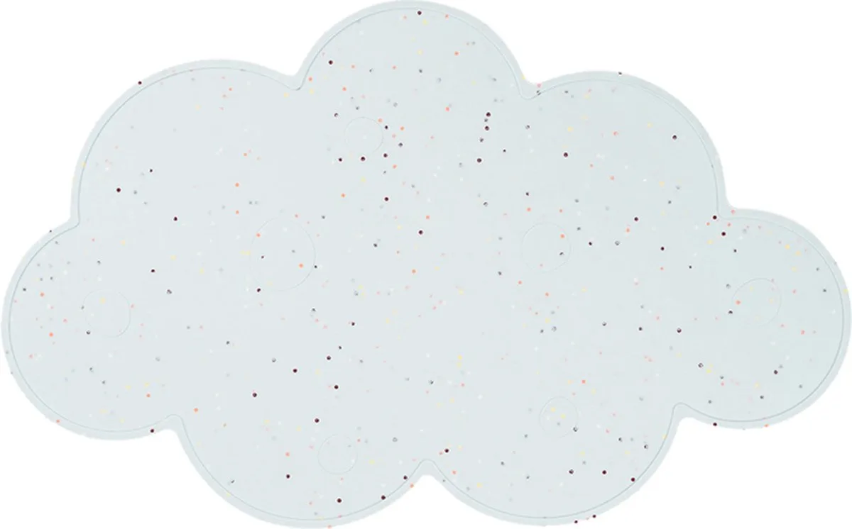 Dessous-de-plat Silicone Confetti de Done by Deer en Bleu – photo produit