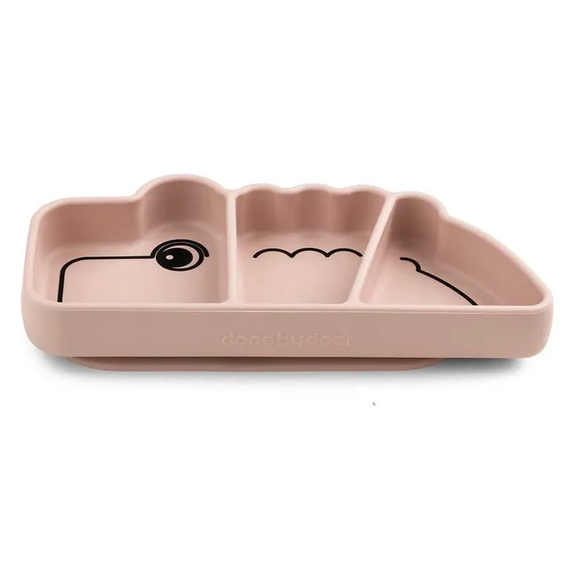 Silicone Stick&stay Snack Croco Bord van Done by Deer – productfoto 2 van 4