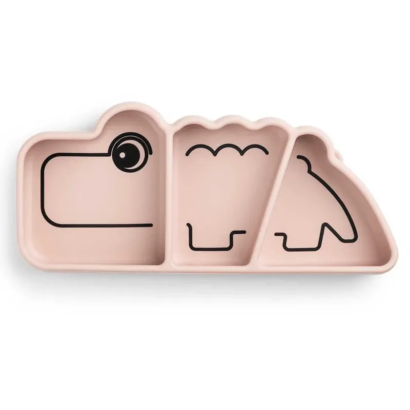 Silicone Stick&stay Snack Croco Bord van Done by Deer – productfoto 1 van 4