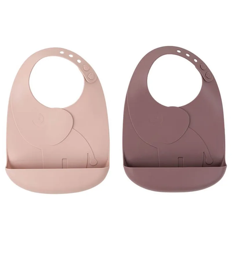 Slab met voedselopvanger - 2-pack - Silicone - Elph by Done by Deer – product photo