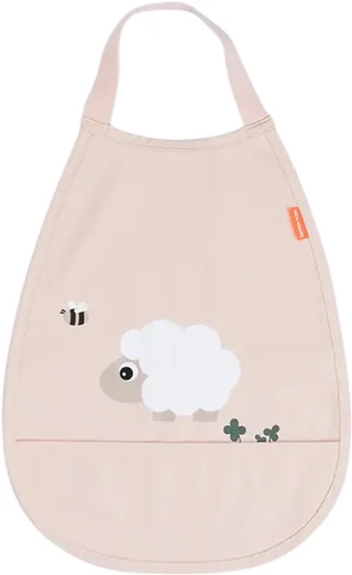Slabbetje - Tiny Farm - Powder från Done by Deer i Rosa – produktbild 1 av 4