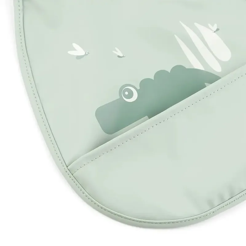 Slabbetjes - PU - 2-pack - Croco Green från Done by Deer – produktbild 3 av 6