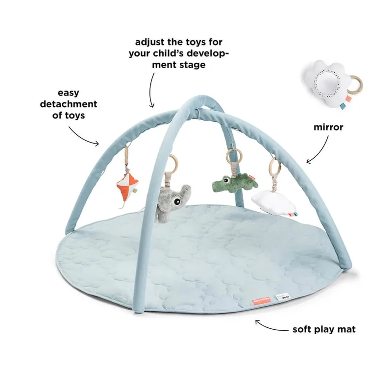 Activiteiten speelmat Playground - Blauw van Done by Deer in Blauw, 95 × 7 × 52 mm – productfoto