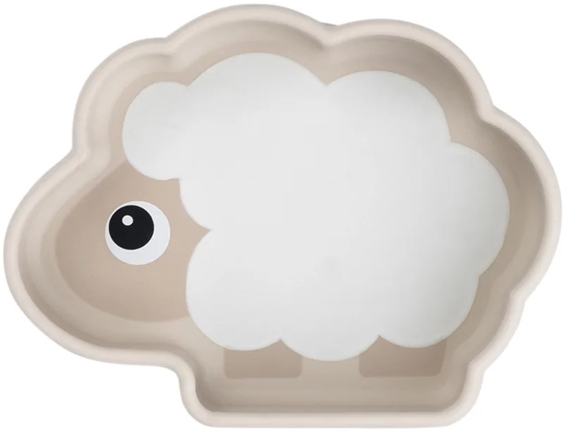 Stick & Stay Bord - Tiny Farm - Silicone - Sand van Done by Deer in [Beige] – productfoto