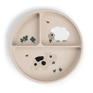 Assiette Stick&stay Compartment Tiny Farm de Done by Deer – photo produit 1 sur 3