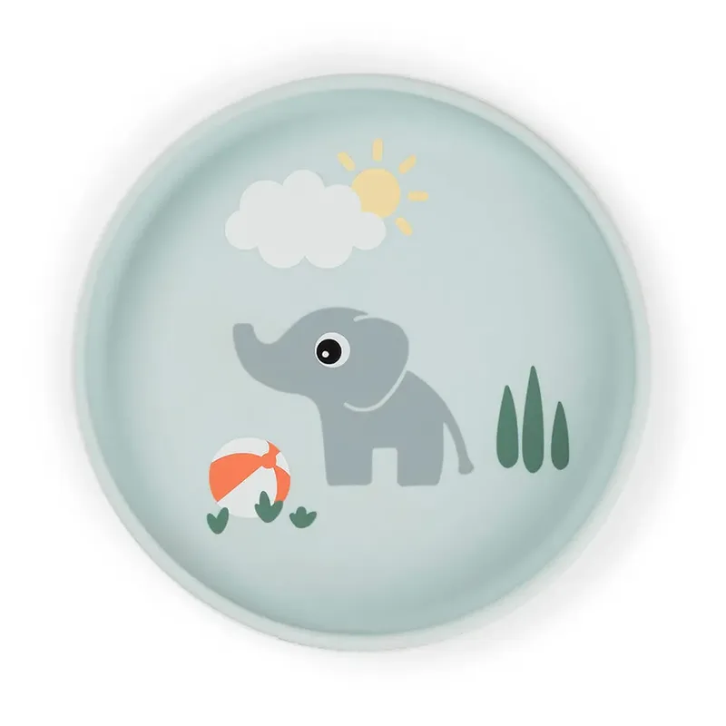Stick & Stay Playground Silikone Tallerken fra Done by Deer – produktbillede 1 af 3