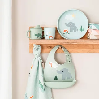 Stick & Stay Playground Silikone Tallerken fra Done by Deer – produktbillede 3 af 3