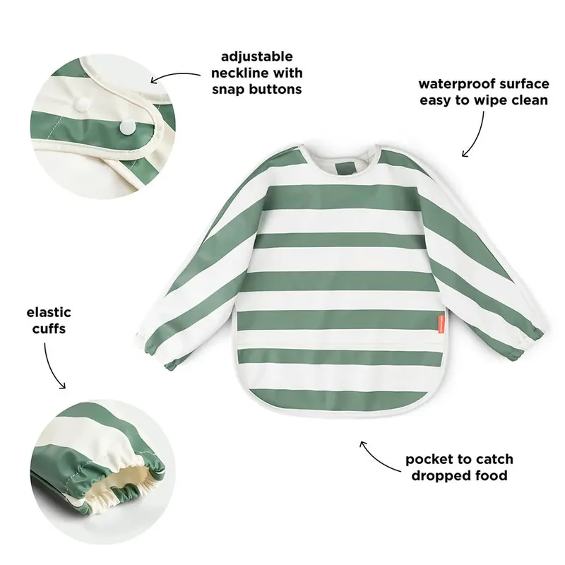 Stipes Slab Met Mouwen - Green by Done by Deer in Green – product photo 2 of 4