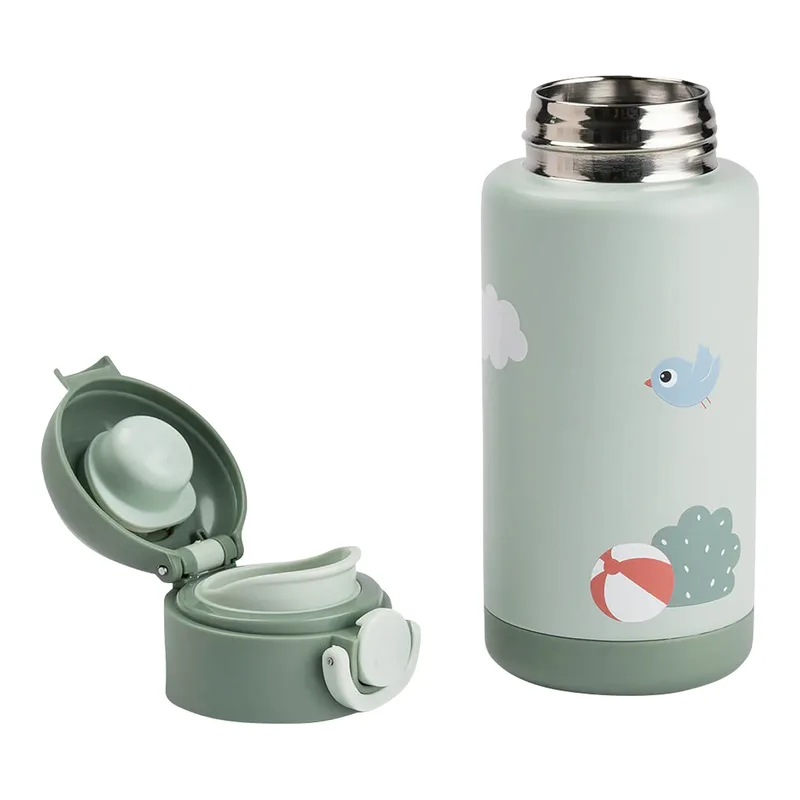 Playground 340ml Termoskande fra Done by Deer i Grøn, 7,5 × 7,5 × 18,7 mm – produktbillede