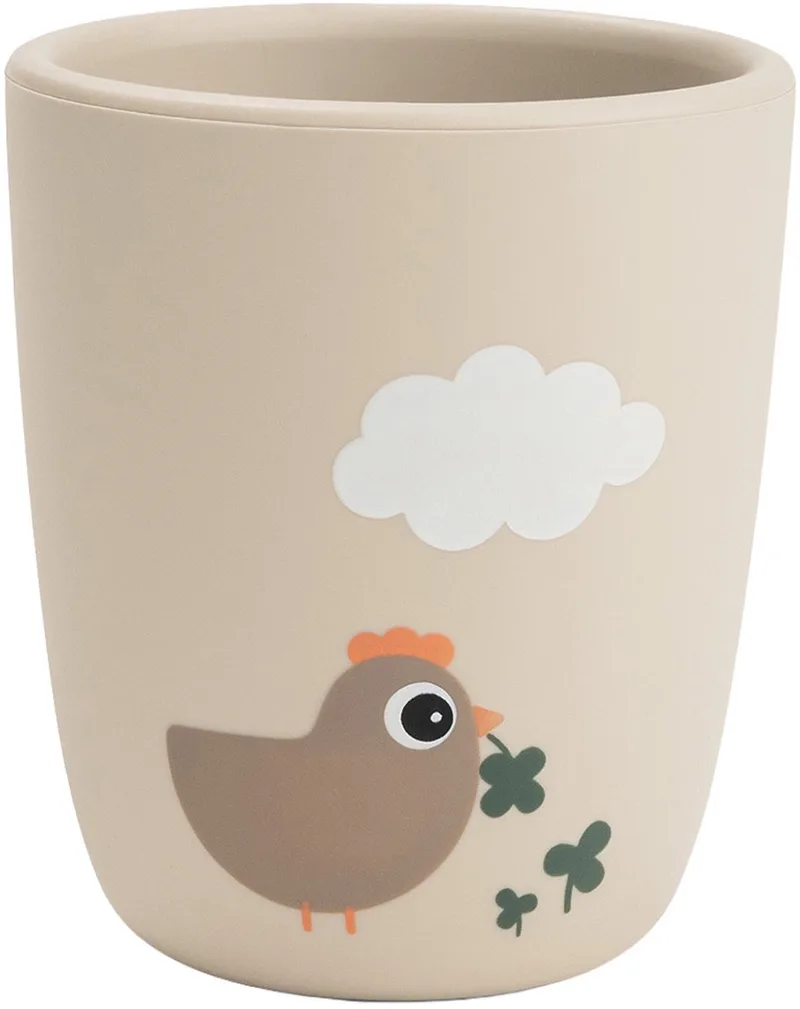 Mini Tasse Silicone Tiny Farm de Done by Deer en Zand – photo produit
