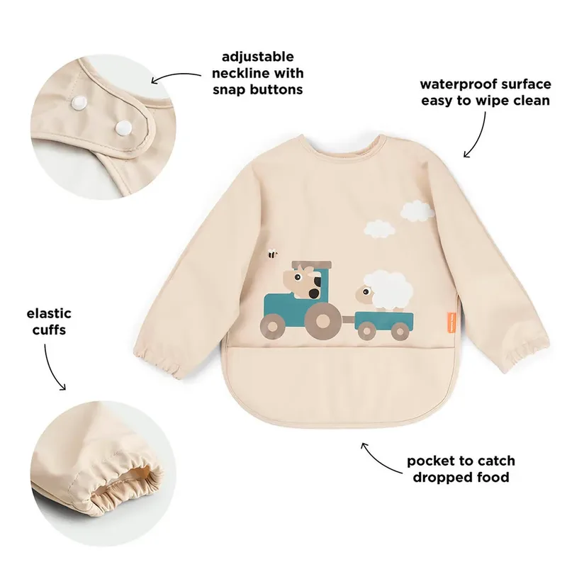 Tiny Farm Slab Met Mouwen - Sand van Done by Deer in Beige – productfoto 2 van 3