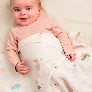 Wikkeldoek - Mousseline - Celebration - Poeder van Done by Deer – productfoto 2 van 4