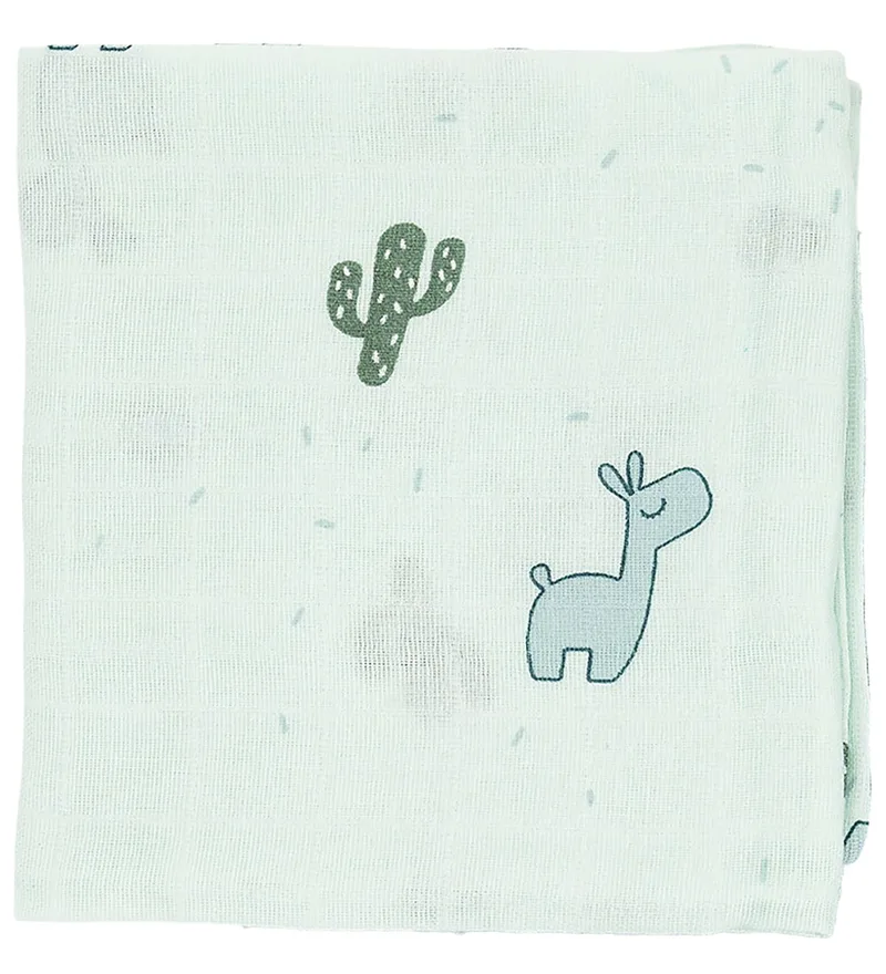 Wikkeldoek - Mousseline - Tulp - Blauw fra Done by Deer – produktbillede