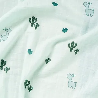 Wikkeldoek - Mousseline - Tulp - Blauw van Done by Deer – productfoto 3 van 3