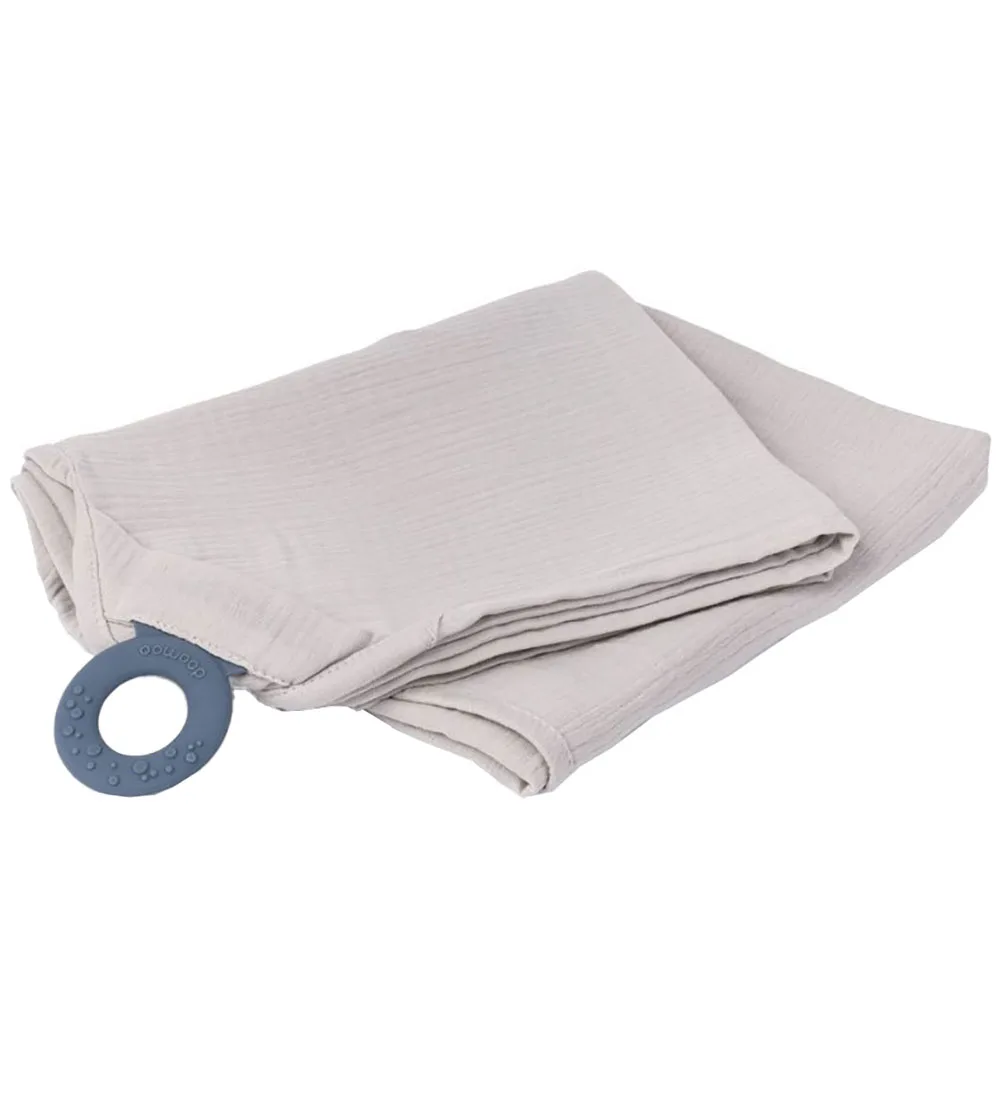 Borstvoedingsdeken m. Bijtring - Mousseline - 100x85 cm van Doomoo – productfoto