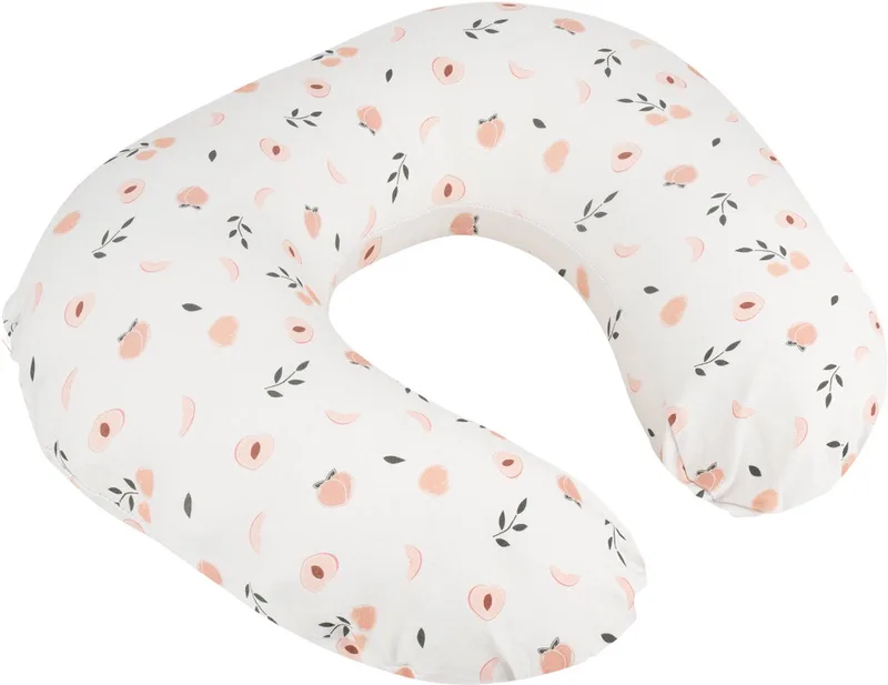 Softy - Voedingskussen & Nursing Pillow - Ergonomisch - Microkorrels - Biologisch katoen - Compact van Doomoo in Peaches – productfoto