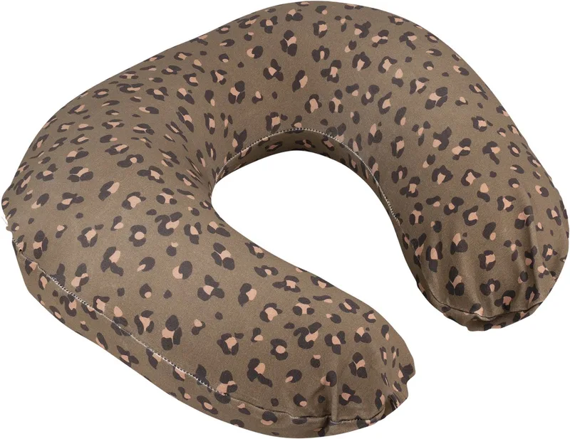Softy - Voedingskussen & Nursing Pillow - Ergonomisch - Microkorrels - Biologisch katoen - Compact van Doomoo in Leopard Bronze – productfoto