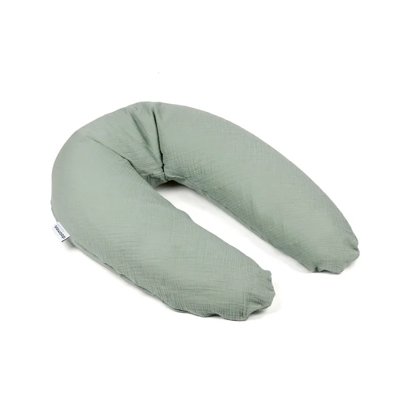 Voedingskussen / zwangerschapskussen Doomoo Comfy Big Tetra Green van Doomoo – productfoto
