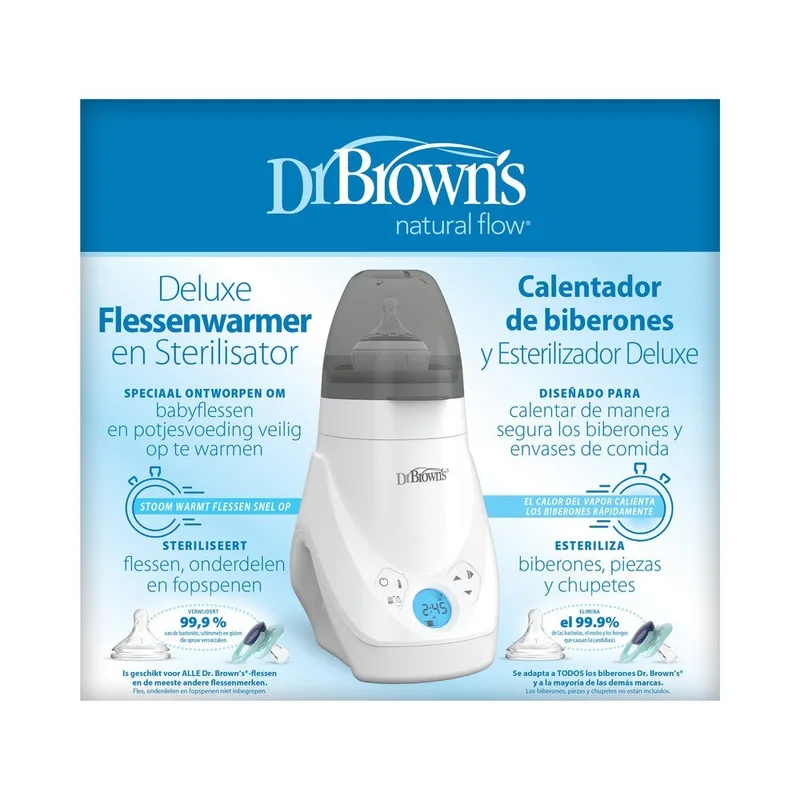 Deluxe Flessenwarmer en Sterilisator by Dr. Brown's in White – product photo 3 of 3
