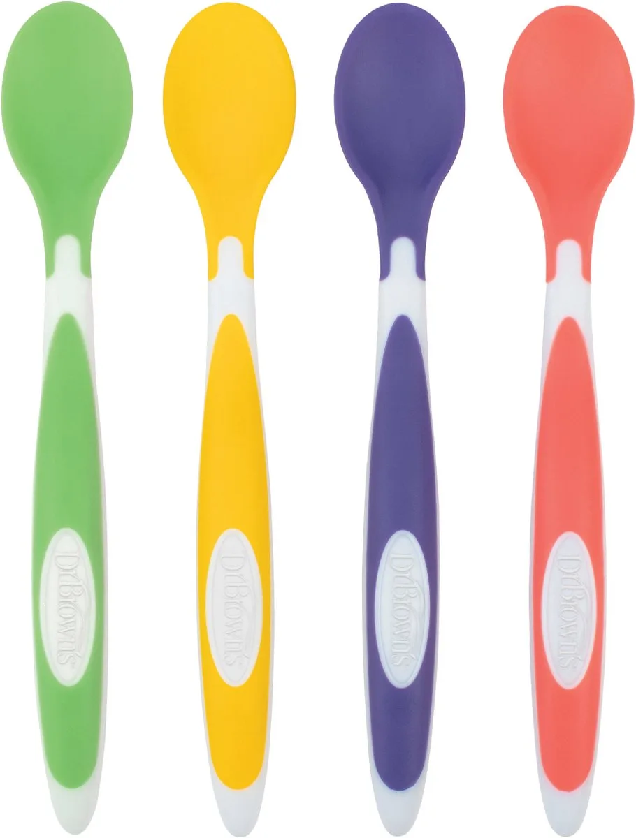 Soft-tip lepeltjes - 4 stuks de Dr. Brown's en Multicolore – photo produit