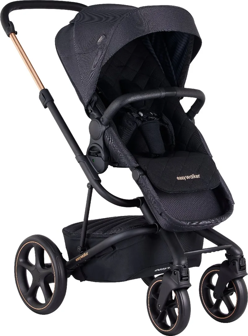 Harvey 3 Premium Kinderwagen Gold Edition fra Easywalker i Zwart – produktbillede