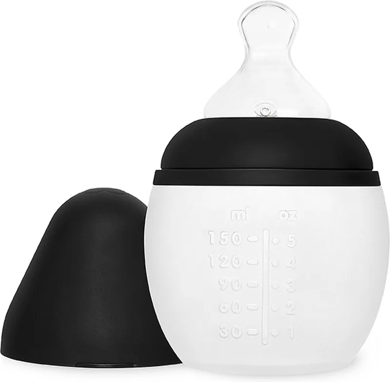 Siliconen Babyfles 150 ml by Elhée in Black – product photo