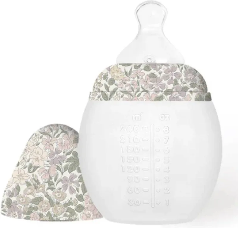 Siliconen Babyfles 150ml de Elhée en Liberty Johanna Louise Sand – photo produit