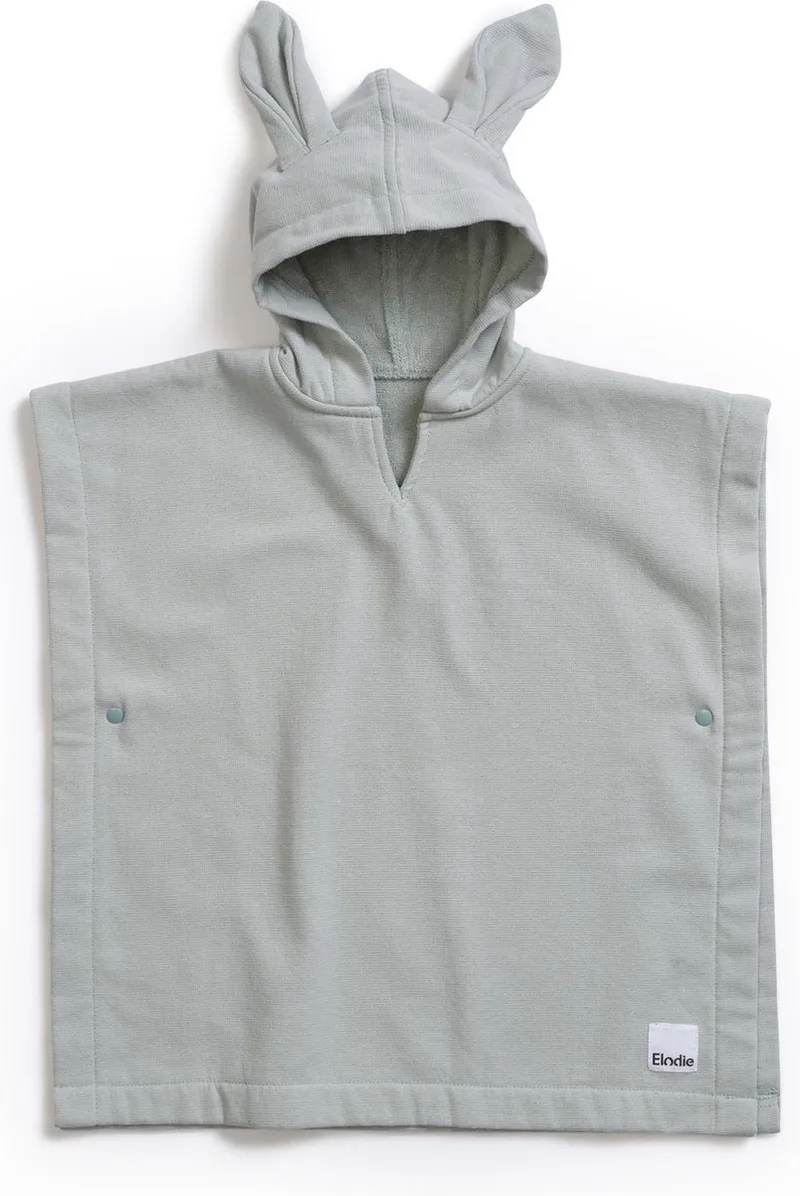 Bad Poncho Kinderen - Badponcho - Badcape - Poncho kind - 1-3 jaar - Mineral Green van Elodie Details in Groen – productfoto