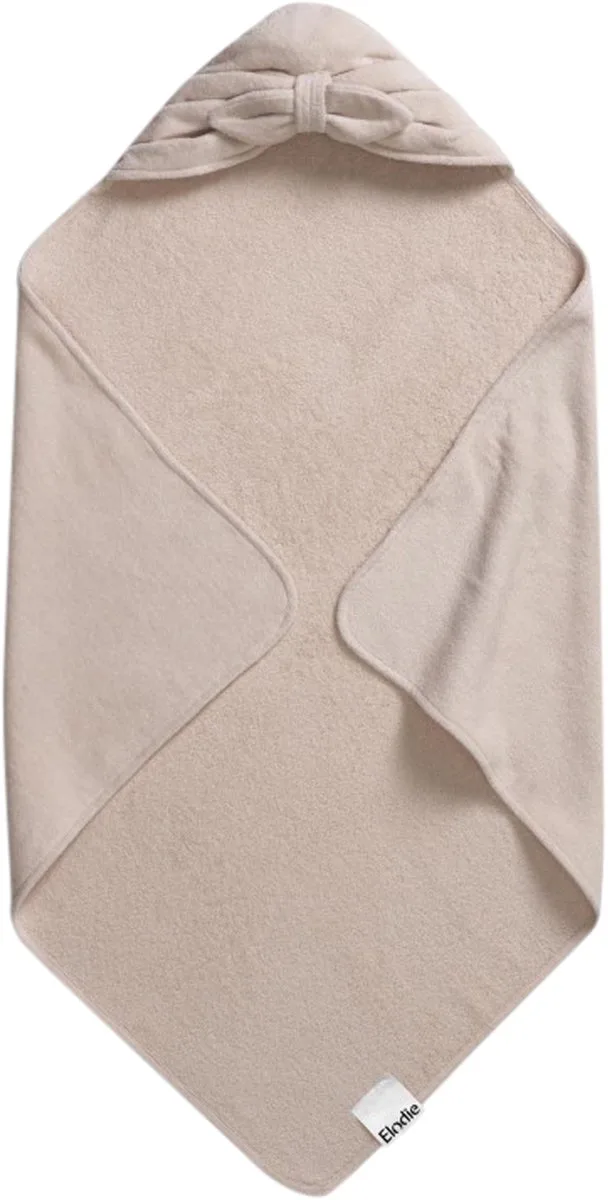 Badcape - Badcape Baby - Badcape - Badcape met capuchon - Kraamcadeau van Elodie Details in Powder Pink Bow – productfoto