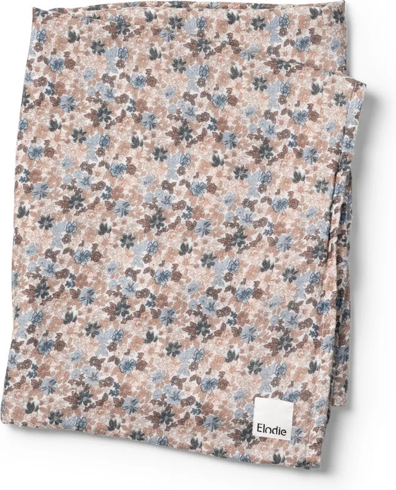 Bamboe Hydrofiel Doek - Hydrofiele doeken - Hydrofiele doek - Tetra doeken - 80x80cm - Blue Garden van Elodie Details in [Multicolor] – productfoto