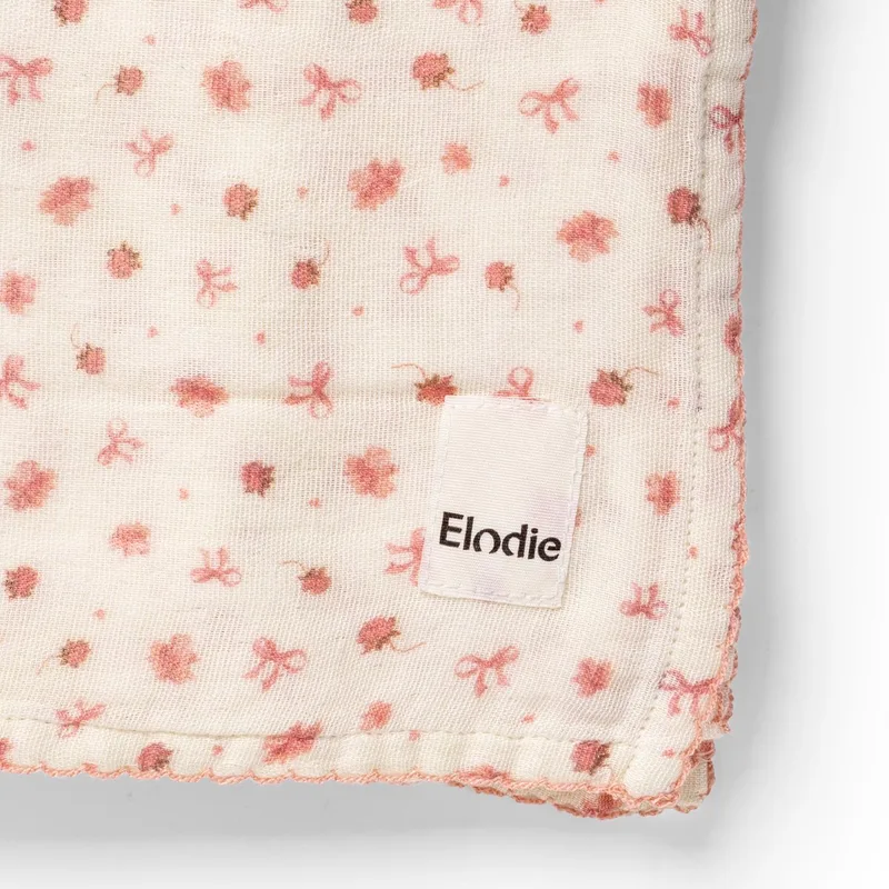 Bamboe Hydrofiele doek - Hydrofiele doek - Hydrofiele doeken - Tetradoeken - 80 x 80 cm -Petit River Rose by Elodie Details in Petit river roos – product photo