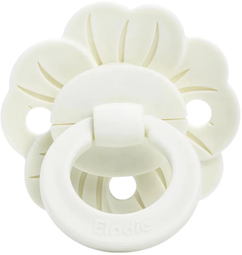 Binky Bloom 3m+ fopspeen - Fopspeen - Fopspenen- Silicone fopspeen van Elodie Details in Vanilla White – productfoto