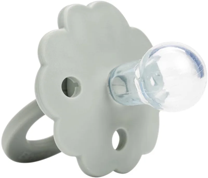 Binky Bloom 3m+ fopspeen - Fopspeen - Fopspenen- Silicone fopspeen de Elodie Details en Mineral green – photo produit