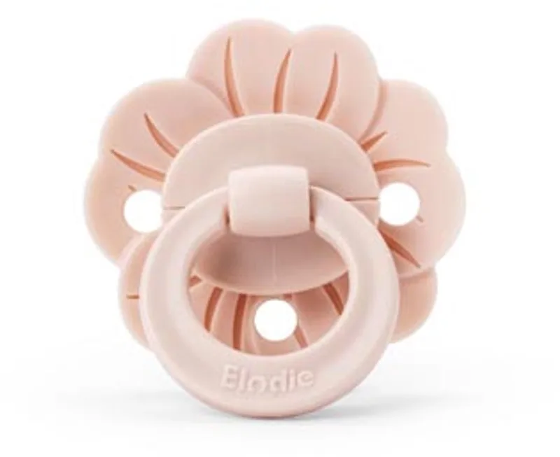 Binky Bloom 3m+ Latex fopspeen - Fopspeen - Fopspenen- Latex - Rubber fopspeen - Powder Pink by Elodie Details in Pink – product photo